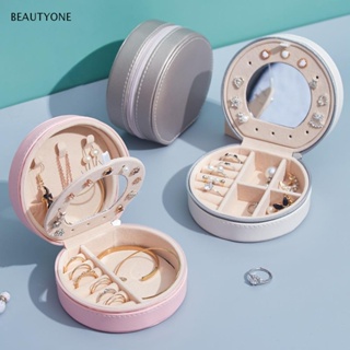 TOPBEAUTY กล่องเก็บเครื่องประดับ สร้อยคอ ต่างหู เหมาะกับการเดินทาง