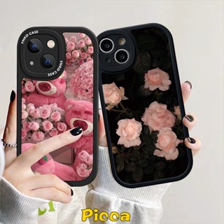 เคสโทรศัพท์มือถือ ลายการ์ตูนหมี สตรอเบอร์รี่น่ารัก สําหรับ Redmi 9A 10A 9 9T 9C 10 10C 12C A1 Note 11 9 10 8 9s 11s 11Pro + K40s 10s 10 Pro POCO X3 M3 NFC Pro Mi 11 Lite เคส Lotso