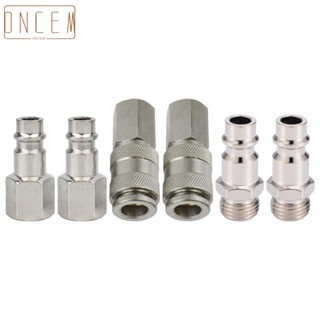 【ONCEMOREAGAIN】Famale Plug Iron Galvanized Male Plug Maximum Inlet Silver Thread 1/4" NPT