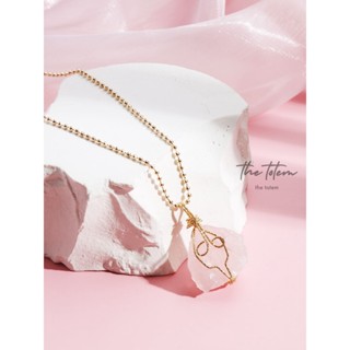 สร้อยคอ The Totem Rose Quartz Necklace จี้พร้อมสร้อย