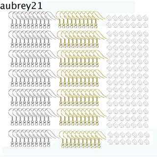 Aubrey1 ตะขอต่างหู ซิลิโคนใส กันแพ้ กันชนหลัง เครื่องประดับเงิน