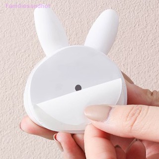Familiesandhot&gt; ที่แขวนผ้าขนหนู รูปกระต่าย ที่แขวนผ้าขนหนู กาว ที่เก็บผ้าขนหนู ล้าง คลิปผ้า ดูด อุปกรณ์ครัว ห้องน้ําอย่างดี