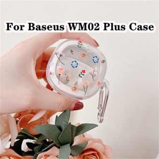 【Ĕĕ】เคสหูฟัง แบบนิ่ม แบบใส ลายการ์ตูนนวัตกรรม สําหรับ Baseus WM02 Plus WM02 Plus