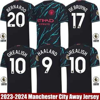 เสื้อกีฬาแขนสั้น ลาย YP2 2023-2024 Jersey Grealish Foden Bernardo De Bruyne Alvarez Haaland พลัสไซซ์ PY2