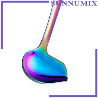 [Sunnimix] ช้อนสเตนเลส พร้อมพวยกา ช้อนซุปขัดเงา ทัพพีน้ําเกรวี่ สําหรับซอส เกรวี่ ช็อกโกแลต