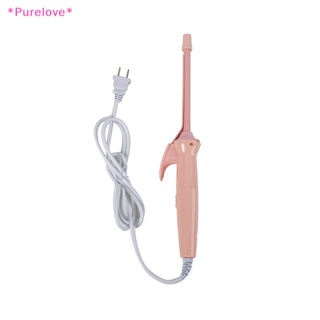 Purelove&gt; เครื่องดัดผมไฟฟ้าเซรามิค 9 มม. 20W สําหรับทุกเพศ