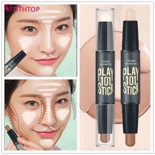 Color Geometry Double-head V Face Trimming Stick High-light Shadow Concealer Bar Contour Stick Repair Bar Nasal Shadow Highliger [TOP]