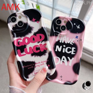 Amk เคสโทรศัพท์มือถือแบบใส ลายคลื่น 3D สําหรับ OPPO A96 A76 A17 A17K A16K A16E A16 A15 A15S A94 A93 A78 A74 A95 A57 A55 A54 A5 A9 Reno 8T 7Z 8Z 7 8 6 4 5 lite 5G เคส STNYK