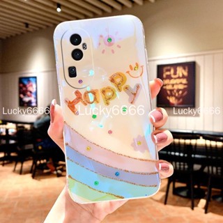 เคสโทรศัพท์มือถือแบบใส กันกระแทก ลายหน้ายิ้ม สีรุ้ง สําหรับ Oppo Reno10 Pro+ reno10Pro+