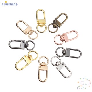 Ssunshine พวงกุญแจคาราบิเนอร์ หัวเข็มขัด สําหรับทําเครื่องประดับ DIY 5 ชิ้น