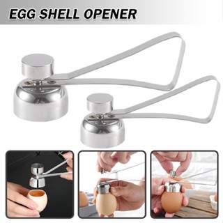 Egg Cracker Topper Stainless Steel Egg Opener Eggshell Cutter for Boiled Raw Egg