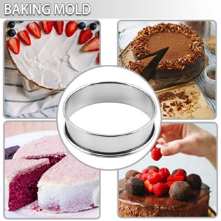 4PCS English Muffin Rings Stainless Steel Crumpet Rings Tart Rings for Baking