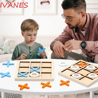 Ivanes เกมหมากรุกไม้ Montessori ของเล่นเสริมการเรียนรู้ ของขวัญวันเกิด สําหรับเด็ก ผู้ปกครอง