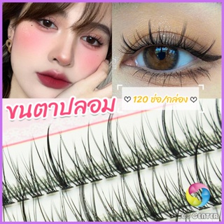 E.C. ขนตาปลอม ขนตาปลอมแต่งหน้ามืออาชีพ 120 ช่อ ช่อคนตาเทรนสาวเวียดนาม  Little devil false eyelashes