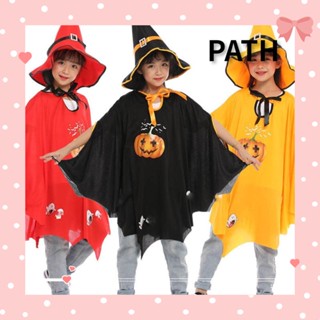 Path ชุดเสื้อคลุมฟักทอง หมวกแม่มดน่ารัก คอสเพลย์ฮาโลวีน สําหรับปาร์ตี้ฮาโลวีน