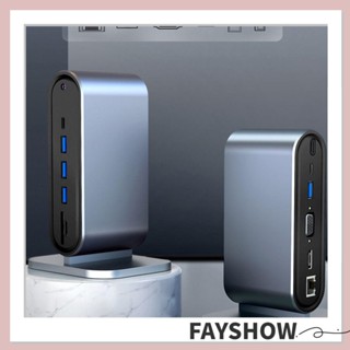 Fay 12 in 1 ฮับ Type C 4K HDMI TF สําหรับอ่านแล็ปท็อป
