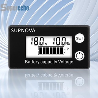 เครื่องวัดความจุแบตเตอรี่ DC 8V-100V จอแสดงผล LCD สําหรับเซลล์ตะกั่วกรด [superecho.th]