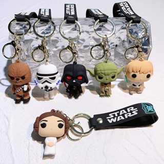 พวงกุญแจ จี้ตุ๊กตา Star Wars Darth Vader Imperial Stormtrooper Yoda Baby Chewbacca สไตล์คลาสสิก สําหรับเด็กผู้ชาย