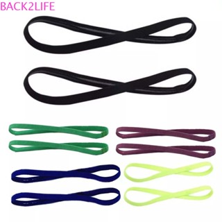 Back2life ยางรัดผม ผู้หญิง ฟิตเนส ยางยืด เครื่องประดับผม กันลื่น สีลูกกวาด โยคะ