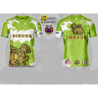 เสื้อกีฬาสิงห์พาสเทลเสื้อยืดพิมลายดิจิตอลเสื้อวัยรุ่นลายคมชัด