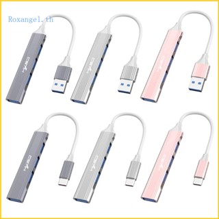 Rox ฮับ USB Type C 4 พอร์ต อเนกประสงค์ สําหรับปรับปรุงประสิทธิภาพ