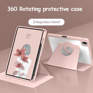 360° เคสแท็บเล็ตอะคริลิค หมุนได้ พร้อมขาตั้ง สําหรับ Samsung Galaxy Tab S9 S8 S7 11 นิ้ว S9 Plus S8 Plus S7 FE 12.4