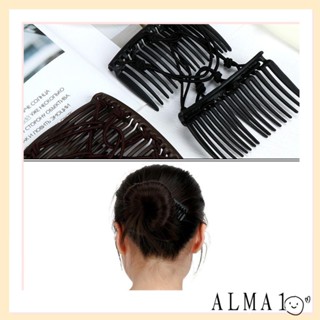 Alma กิ๊บติดผม หวี สีดํา กาแฟ สําหรับผู้หญิง เด็กผู้หญิง