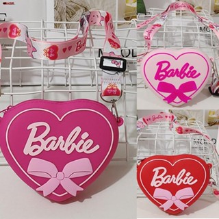 【Barbie Girl】กระเป๋าเป้สะพายหลังแฟชั่น สีชมพู สีแดงกุหลาบ สําหรับตุ๊กตาบาร์บี้