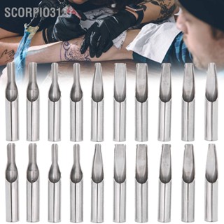 Scorpio313 20 pcs Tattoo Tip Kit สแตนเลสเข็มสักเคล็ดลับ 5FT/ 7FT/ 9FT/ 11FT/ 13FT/ 15FT/ 5RT/ 7RT/ 11RT/ 18RT