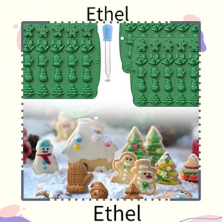 Ethel1 ถาดแม่พิมพ์ทําช็อคโกแลต ขนมเค้ก ขนมหวาน ขิง ขนมปังขิง 30 ช่อง