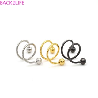 Back2life เครื่องประดับพังก์แฟชั่น Helix S เกลียวต่างหูสตั๊ดลิปจมูกแหวนเจาะร่างกาย