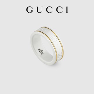 [พร้อมกล่องบรรจุภัณฑ์] พร้อมส่ง GUCCI GUCCI แหวนทอง 18K