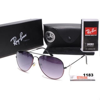 Original 2019 ใหม่ ray-ban rayban แว่นตา aviator สีดํา สําหรับทุกเพศ UIUK