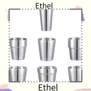 Ethel1 แก้วมัก แบบพกพา สําหรับใส่เครื่องดื่ม กาแฟ เบียร์ ชา บาร์