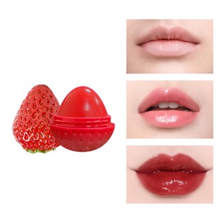 Spot seconds# Cross-border hot sale European and American hot strawberry lip balm Hydrating Lip Balm lip gloss cosmetics makeup 8cc