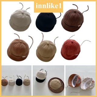 Innlike1 หมวกเบสบอล หมวกแก๊ป หมวกเบสบอล สีพื้น สไตล์ญี่ปุ่น สําหรับเด็กวัยหัดเดิน