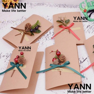 Yann1 ดอกไม้ประดิษฐ์ กิ่งไม้สน สําหรับตกแต่งบ้าน เทศกาลคริสต์มาส 5 ชิ้น