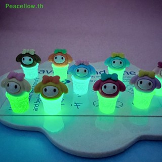 SANRIO Peacellow ไอศกรีมเรืองแสง ลายการ์ตูนซานริโอ้ Diy อุปกรณ์เสริม สําหรับทําอาหาร 10 ชิ้น