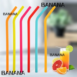 Banana1 หลอดซิลิโคน แบบพกพา สําหรับหลอดยาว 40 30 ออนซ์ 12 ชิ้น