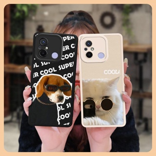 simple soft shell Phone Case For Redmi 12C/Redmi 11A 4G/Xiaomi POCO C55 cute leather heat dissipation Anti-knock Cartoon