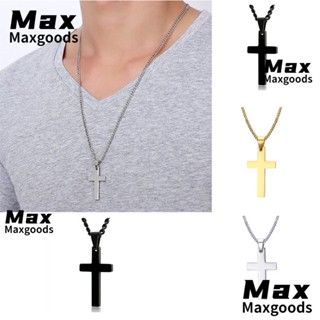 Maxg สร้อยคอผู้ชาย เครื่องประดับ สเตนเลส ชุบทอง / เงิน