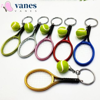 Vanes1 พวงกุญแจ จี้ไม้เทนนิส แฮนด์เมด 6 สี สําหรับห้อยกระเป๋า