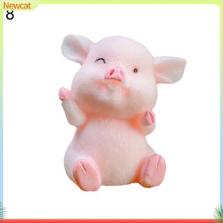 {Newcat} โมเดลฟิกเกอร์เรซิ่น รูปหมู สําหรับตกแต่งบ้าน รถยนต์ DIY