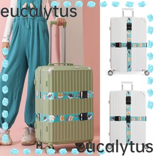 Eucalytus1 สายคล้องกระเป๋าเดินทาง ไนล่อน TSA แบบใส่รหัสผ่าน ทนทาน สําหรับผู้ชาย และผู้หญิง