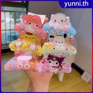 Sanrio Shark Clip Grip Clip Cute Sweet Girl Hairpin Back Head Spoon Hairpin Headwear Cartoon Hello Kitty Kuromi Hair Accessories Yunni