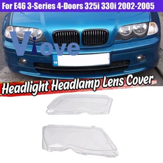 L&amp;r ฝาครอบเลนส์ไฟหน้ารถยนต์ สําหรับ BMW E46 3-Series 4 ประตู 320I 325I 330I 2002-2005