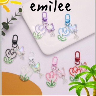 Emilee พวงกุญแจดอกทิวลิป อะคริลิค ของขวัญสร้างสรรค์ ลายดอกไม้ ดอกทิวลิป สําหรับผู้หญิง เด็กผู้หญิง