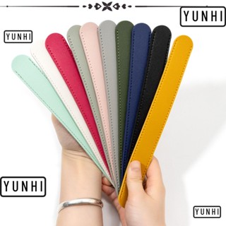 Yunhi สายสะพายไหล่ หนัง PU กันลื่น ปรับได้ คุณภาพสูง สีพื้น สําหรับผู้หญิง 2 ชิ้น