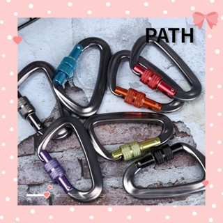 Path คาราบิเนอร์ล็อค แบบปลดเร็ว 6 สี สําหรับปีนเขา กลางแจ้ง