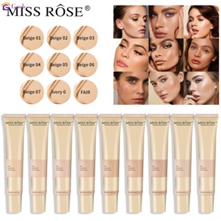 MISS ROSEคอนซีลเลอร์ รองพื้น ธรรมชาติ คอนซีลเลอร์ให้ความชุ่มชื้น รองพื้นทนทาน เครื่องสําอางรองพื้นกันน้ํากันเหงื่อ 【goob】